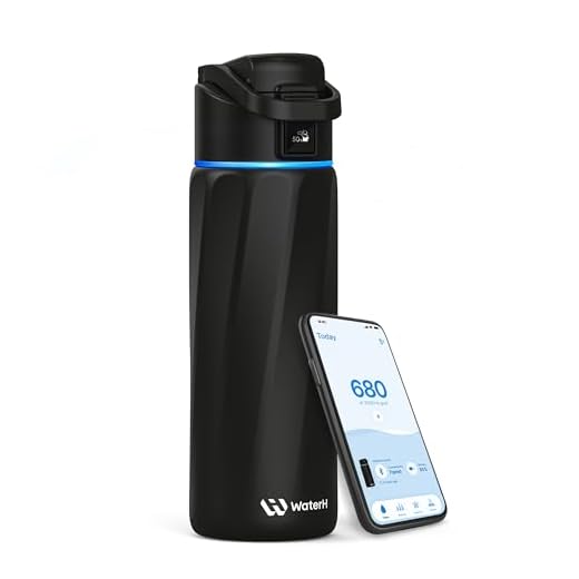 BOOST Smart Water Bottle that Reminds You to Drink, 710 ml BPA-Free Stainless Steel Vacuum Insulated, Wide Mouth Water Tracker Bottle with APP for School, Gym, Office, Ideal for Mother's Day