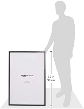 Amazon Basics Poster Rectangular Photo Picture Frames, 24 Inch x 36 Inch, 2-Pack, Black