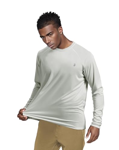 Mens 2 Pack UPF 50+ UV Sun Protection Shirts Outdoor Long Sleeve SPF Rash Guard for Fishing Hiking Swimming Running3