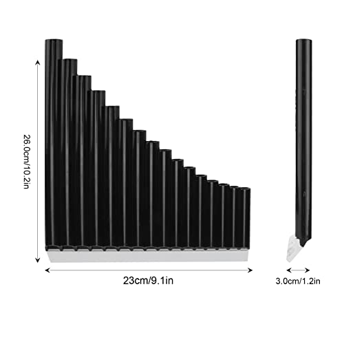 Tissting 16 Pfeifen Panflöte, Easy to Play C-Tuned Panflöte with ABS Material and Carry Bag, Traditional Musical Instrument for Kids, Adults, and Beginners