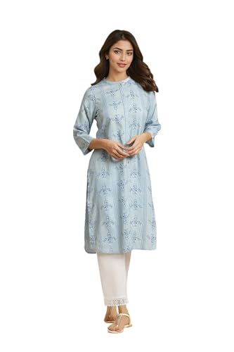 Image of W for Woman Women's Viscose Regular Fit Casual Kurta