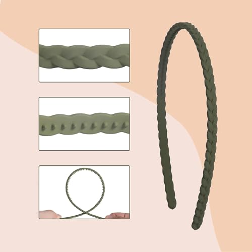 Image of Truvic Matte Finished Simple & Elegant Headband Leaves Style Hair Band for Baby Girls (Multicolor, Pack of 12)