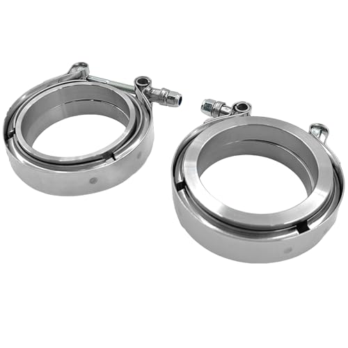 2.5 Inch V Band Clamp 2Pcs 2.5 V Band For Pickup Truck Turbo Downpipe Exchange Exhaust Systems