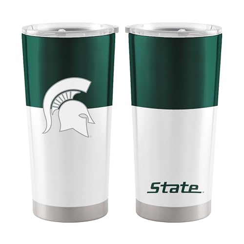 Image of Logo Brands 20 oz Powder Coat Tumbler- Insulated Tumbler with Lid for Water, Iced Tea or Coffee, Smoothie and More