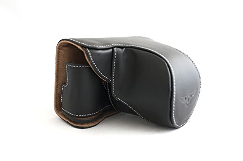 Housse Olympus Epm2 cuir véritable noir sac appareil photo objectif 14-42mm