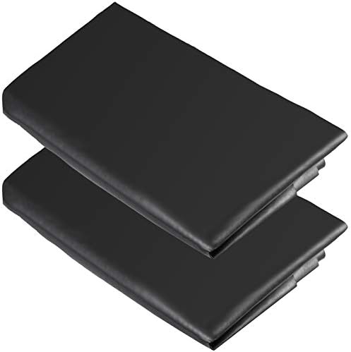 ZEONHAK 2 Pack 5 x 6.5 Feet 15.7 Mil Pond Liner, Thickened Pond Skins for Fish Ponds, Streams Fountains, Waterfall, Water Gardens, Black