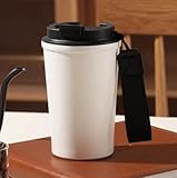 kiptyg Taza de Café Térmica 380ml Acero Inoxidable – Taza de Viaje Reutilizable con Tapa Antifugas, Doble Pared para Café Caliente, Té y Bebidas Frías, Ecológica