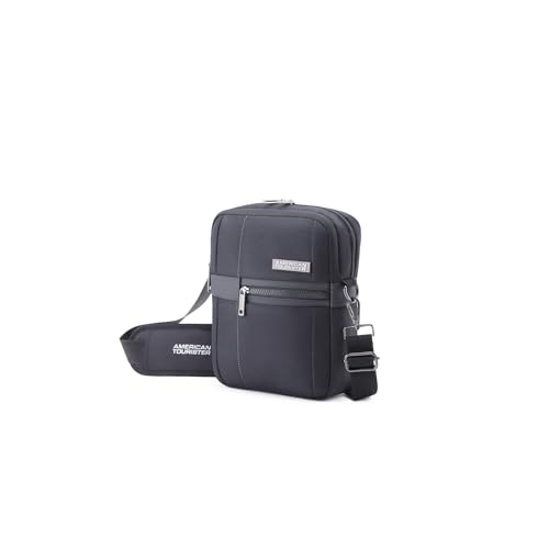 Image of American Tourister Luxe Biz | 5 Ltrs | 1 Compartment | Adjustable Strap | Shoulder Bag | 1 Year International Warranty | Black