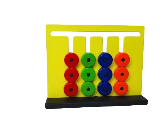 Madhuli Montessori Slide Puzzle Toy, Hand & Eye Coordination, Fun & Challenging Toy, Brain Game, Color Matching Toy, Early Development and Learning Kids Toys (B0BK9FJMBY) Amazon Price History, Amazon Price Tracker