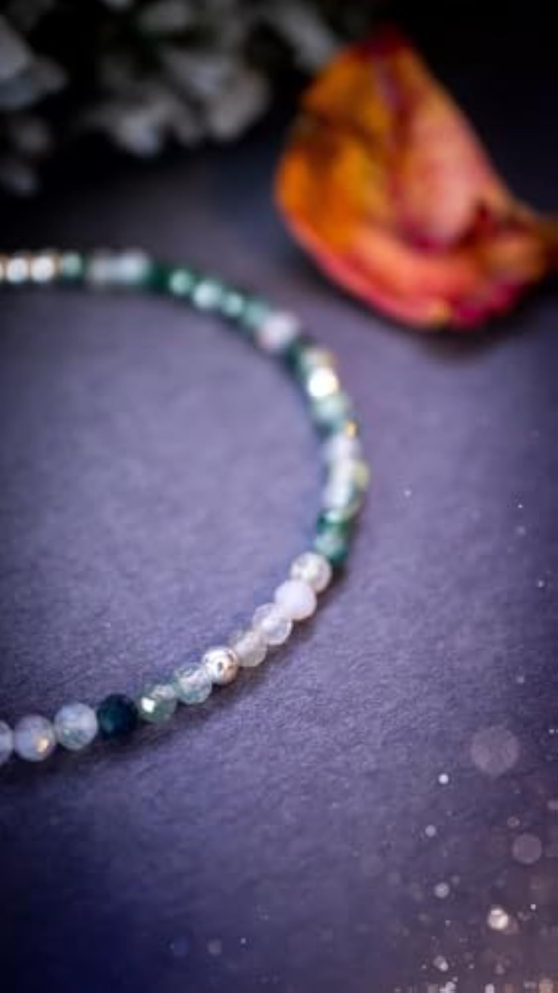Botswana Agate Bracelet, Adjustable 7 Inch