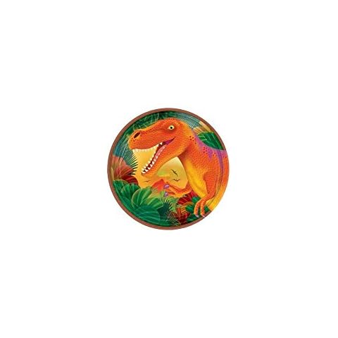 amscan Prehistoric Dinosaurs Dessert Plates Set Cover
