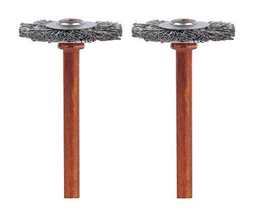 Dremel 3/4 in x 2 in. L x 1/8 in. Dia. Stainless Steel Brush 2 pk