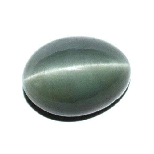 11.25 Ratti /10.40 Carat Natural Cat Eye Stone Lab-Certified Natural cat Eye Cat's Eyes Lehsunia Ketu Loose Gemstone for Men & Women