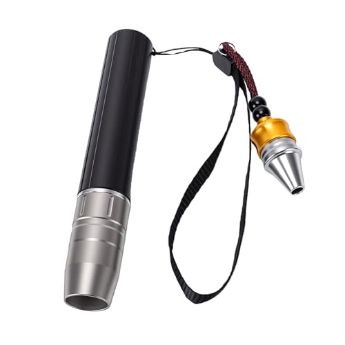 Karlak Linterna de Piedras Preciosas, Lámpara Detectora de Joyería Multiusos Regulable Continua para Evaluación, Aleación Aluminio con Luz Púrpura 365nm