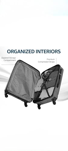 Image of Safari Zion Small Size 20 Inch Trolley Bag for Travel, Grey with 7.5 Years Warranty (Dark Grey, Small)