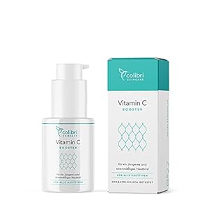 Hoog gedoseerd vitamine C serum met echte 15% vitamine C – veganistisch anti-aging gezichtsserum met hyaluronzuur voor…