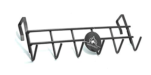 Midwest Over The Door Steel No Hole Drilling Required Quality Product Hanger 6-Hooks (15
