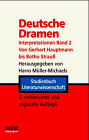 Deutsche Dramen, Bd.2, Von Gerhart Hauptmann bis Botho Strauß - Harro (Hg.) Müller-Michaels 