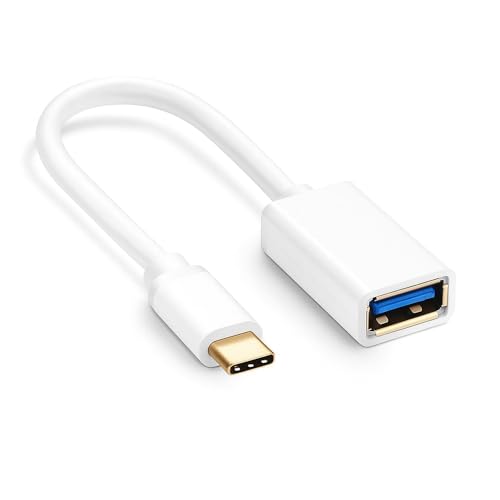 Image of USB C to USB A 3.0 OTG Adapter Cable | Fast Charging & 5Gbps Data Transfer | Type-C to USB Female Converter for Flash Drive, Keyboard, Mouse & More USB Devices | Only for Android OTG Supported