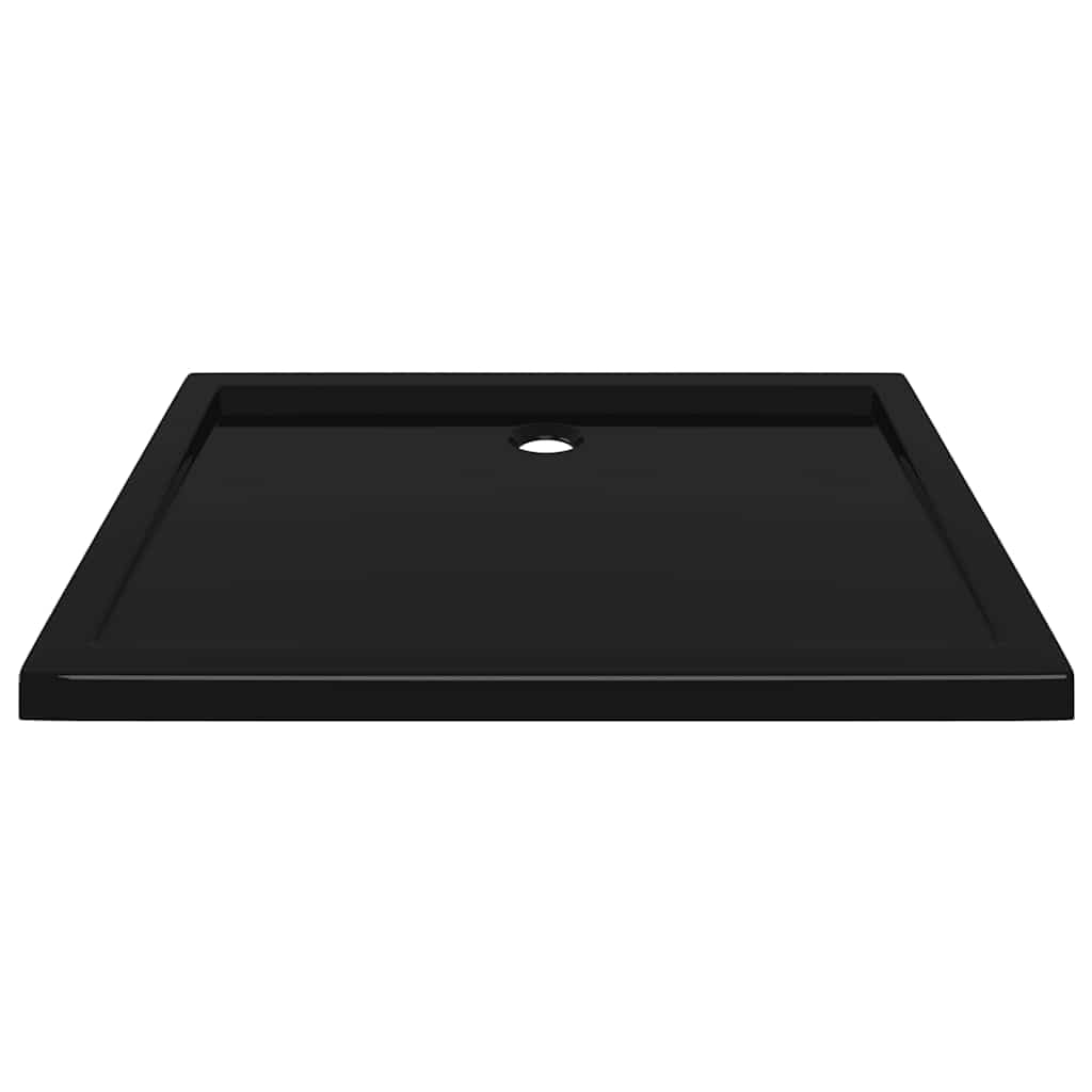 vidaXL Piatto Doccia in ABS Rettangolare Nero 70x90 cm