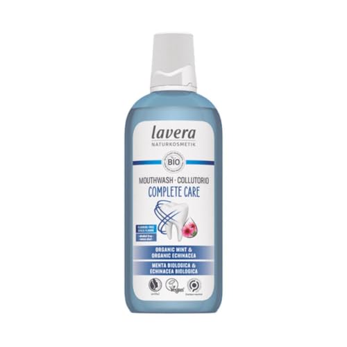 lavera Mouthwash Complete Care - Alcohol-Free -Fluoride-Free - Organic Mint and Organic Echinacea for 5-fold Effect - Vegan - Natural Cosmetics - 400 ml
