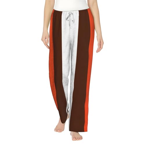 Pantalon de pyjama ultra doux à rayures et poches pratiques pour femme