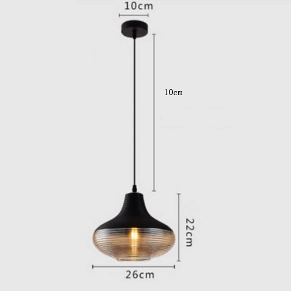 Retro proste lampy wiszące LED, przemysłowe wyposażenie oświetlenia lampy wiszącej, szklany żyrandol na głowę, do sypialni bar do jadalni kuchnia