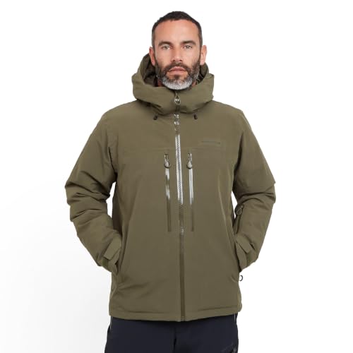 Image of Mountain Peak Men's Valmorel Waterproof Insulated Ski Jacket, Khaki, M
