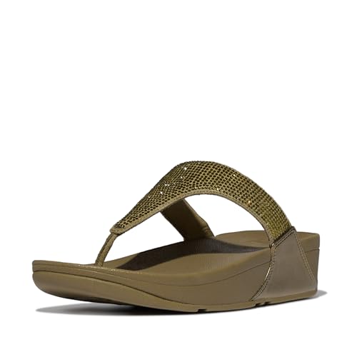 Image of FitFlop Women's Lulu Crystal Embellished Toe-Post Sandals