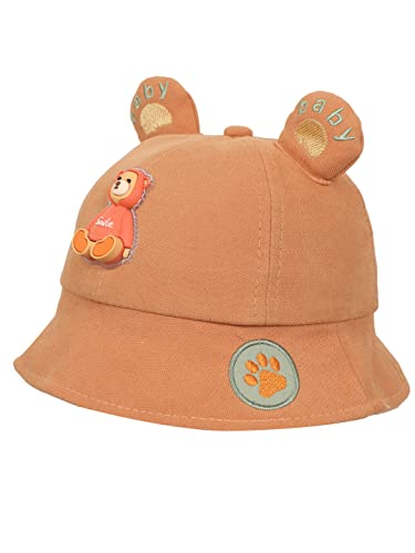 Image of FabSeasons Cotton Bucket Hat /Cap for Boys & Girls, Fits for 1-3 Years Kids, (48 cm-Inner Circumference)