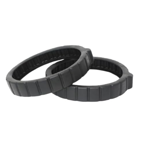 FUANA Lot de 2 pneus de nettoyage de piscine pour Pentair 'Lil Rebel, lot de 2 ou 4, pièces de rechange robustes compatibles avec les modèles 360455 et 360450, noir