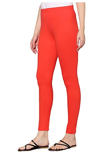 Image of H2 Women's Ankle Length Stretchable Cotton Leggings - Soft Stretch for Casual and Yoga