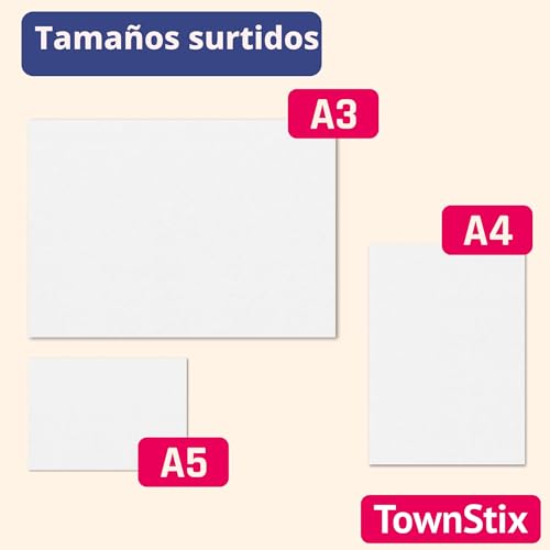 Miniatura 7 de Blanco, A4 300 G M Papel De Colores Cartulina Carton, 50 Hojas