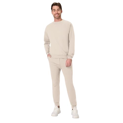 Image of Hanes Men's Joggers, EcoSmart Fleece Sweatpants for Men, Men's Lounge Pants, 30.5 inch
