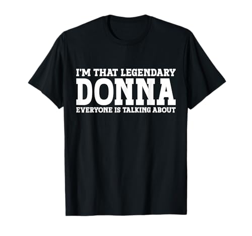 Donna Personal Name Women Girls T-Shirt