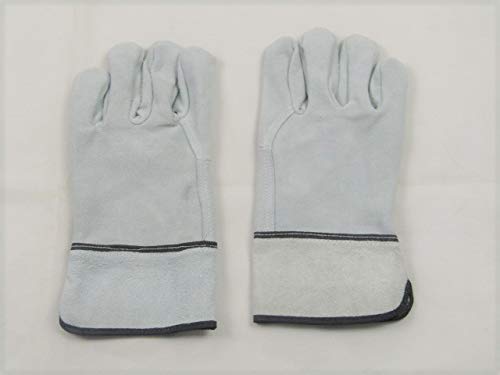 Heavy Duty All Leather Canadian Rigger Gloves Tough Work Gauntlet Size 10 (1)