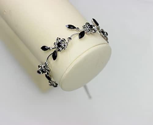 Image of Faship Gorgeous Rhinestone Crystal Floral Necklace Earrings Set