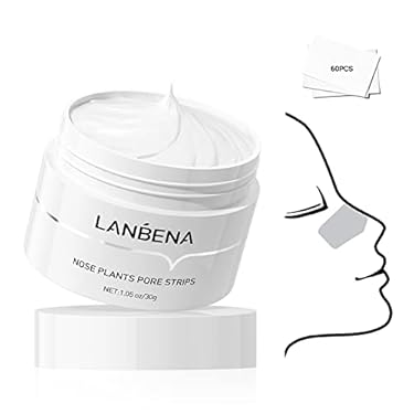 AMAZON - Blackhead Remover, LANBENA Black Heads Remover from Face Black Head Remover Peel Off Face Mask Nose Strips for Blackheads(1.05 Ounce)