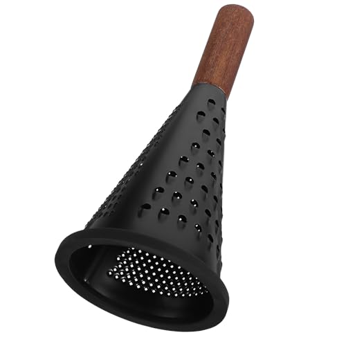 ULTECHNOVO Rallador de Cocina de Acero Inoxidable 21 Cm Multifuncional para Queso y Verduras, Rallador Cónico Antideslizante, Utensilio Doméstico Resistente y Fácil de Usar