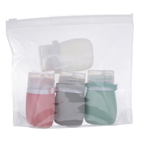 PHENOFICE 旅行用シリコン製装ボトル 柔軟で耐久性に 詰め替え用トイレタリー容器 漏れ防止設計で補充簡単 透明 携帯用シャンプーボト