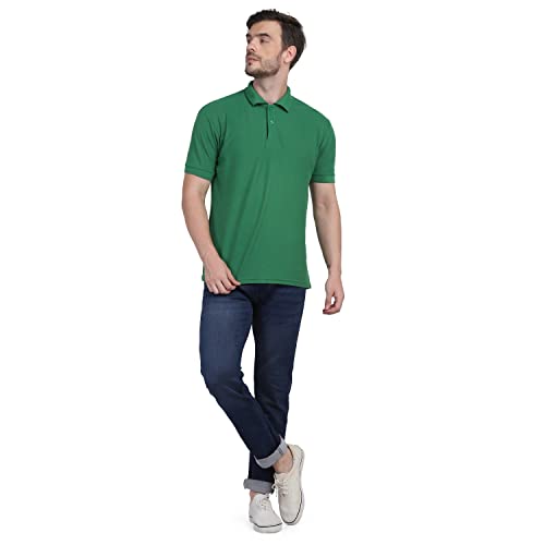 Image of INKKR Men's Casual Polo Neck Half Sleeve Solid T-Shirt (Pack-3)