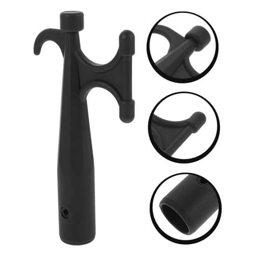 UPKOCH 2 Stück Spitzhacke Dock-Hardware Bootszubehör Hakenkopf für Rettungsboote teleskopisch Bootshaken Boot Haken Mehrzweck Kajakhaken Schwimmhaken für Verlängerungsstange Nylon Black