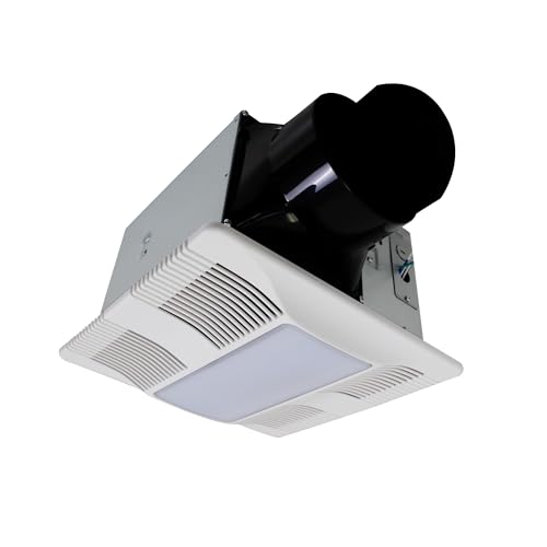 Awoco Bathroom Exhaust Fan with LED Light, 150 CFM, Ultra-Quiet 0.5 Sone, Ventilation Fan with duct size 6 Inch, Enery Star, ETL & HVI Certified Bathroom Ceiling Fan. by Awoco - Used condition - US$84.50