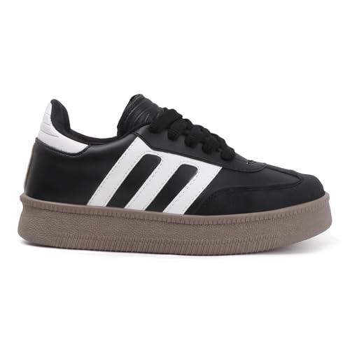 Image of Vendoz Women Sneaker | Cushioned Insole for Comfort | Stylish Lace-Up Design | Lightweigh & Perfect for Casual Outfit for Girls CNV7030