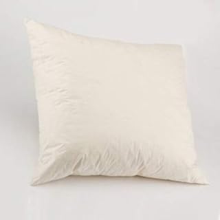 Luxury New 16" x 16" (40cm X 40cm) Duck Feather Cushion Pad - Extra Filled & 100% Cotton Casing With Free P&P