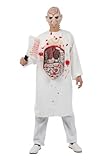 DISBACANAL Disfraz bata hospital sangrienta adulto - Latex