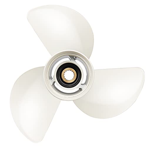 Vqprops Oem Upgrade 13 5/8 X 13 (15 Spline Tooth) Aluminum Boat Outboard Propeller Fit Yamaha Engines 50-130Hp Oem Parts No.6E5-45949-00-El,Rh thumb #6