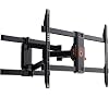 ECHOGEAR Full Motion Articulating TV Wall Mount Bracket for TVs Up to 82″ – Smooth Extension, Swivel, & Tilt – Wall Template for Easy Install – Centers & Levels After Mounting Plus Hides Your Cables