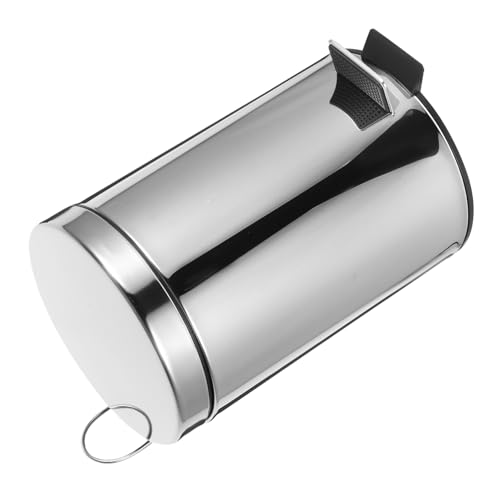 Caneca de basura rectangular de acero inoxidable con pedal