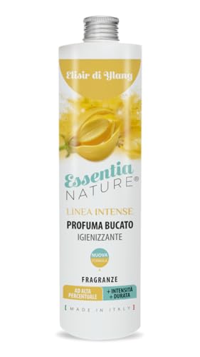 Essentia - Perfume para la colada, línea Intense con desinfectante, ambientador para lavadora con extractos de aceites esenciales naturales (elixir de Ylang, 250 ml, paquete de 1)